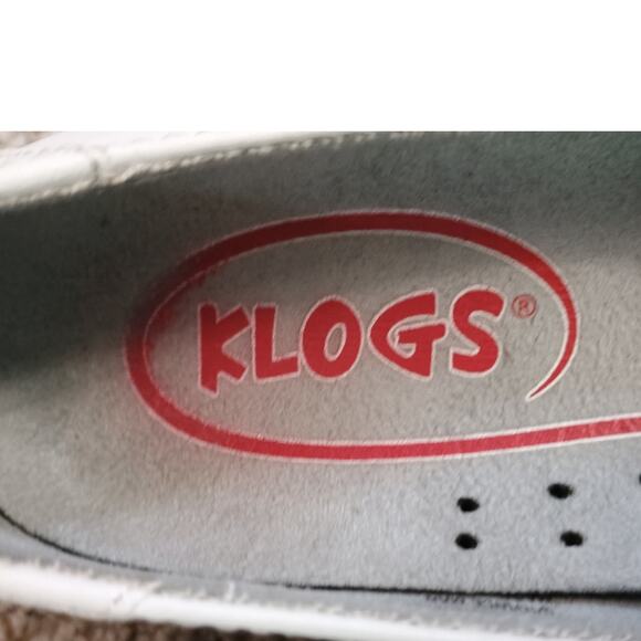 Women’s White Leather Klogs Comfort Slip Resistant Size 6 M - Picture 4 of 16